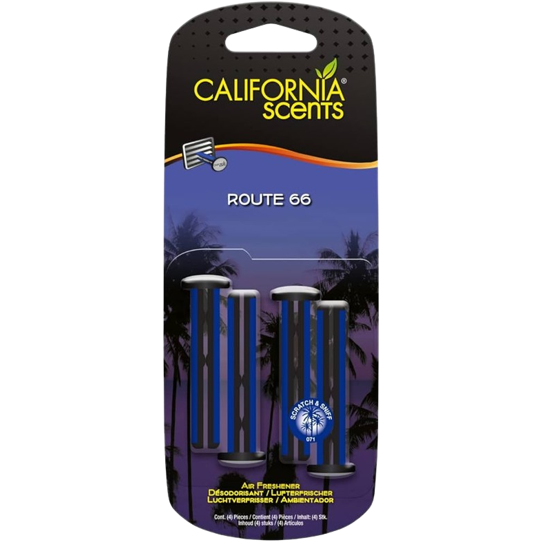 California Scents Vent Sticks Route 66 4er Pack