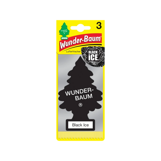 WUNDER-BAUM Duftbaum Black Ice 3er