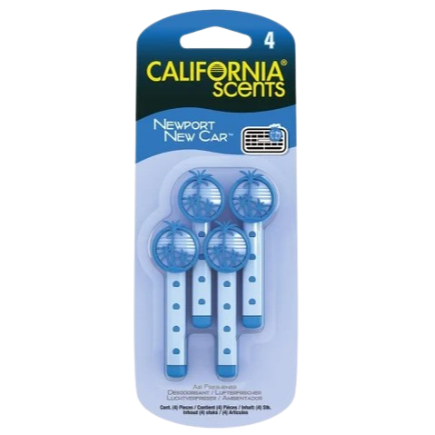 California Scents Vent Sticks Newport Newcar 4er Pack